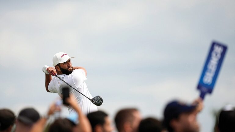 Jon Rahm thi đấu ở Olympic 2024. Ảnh: AFP.
