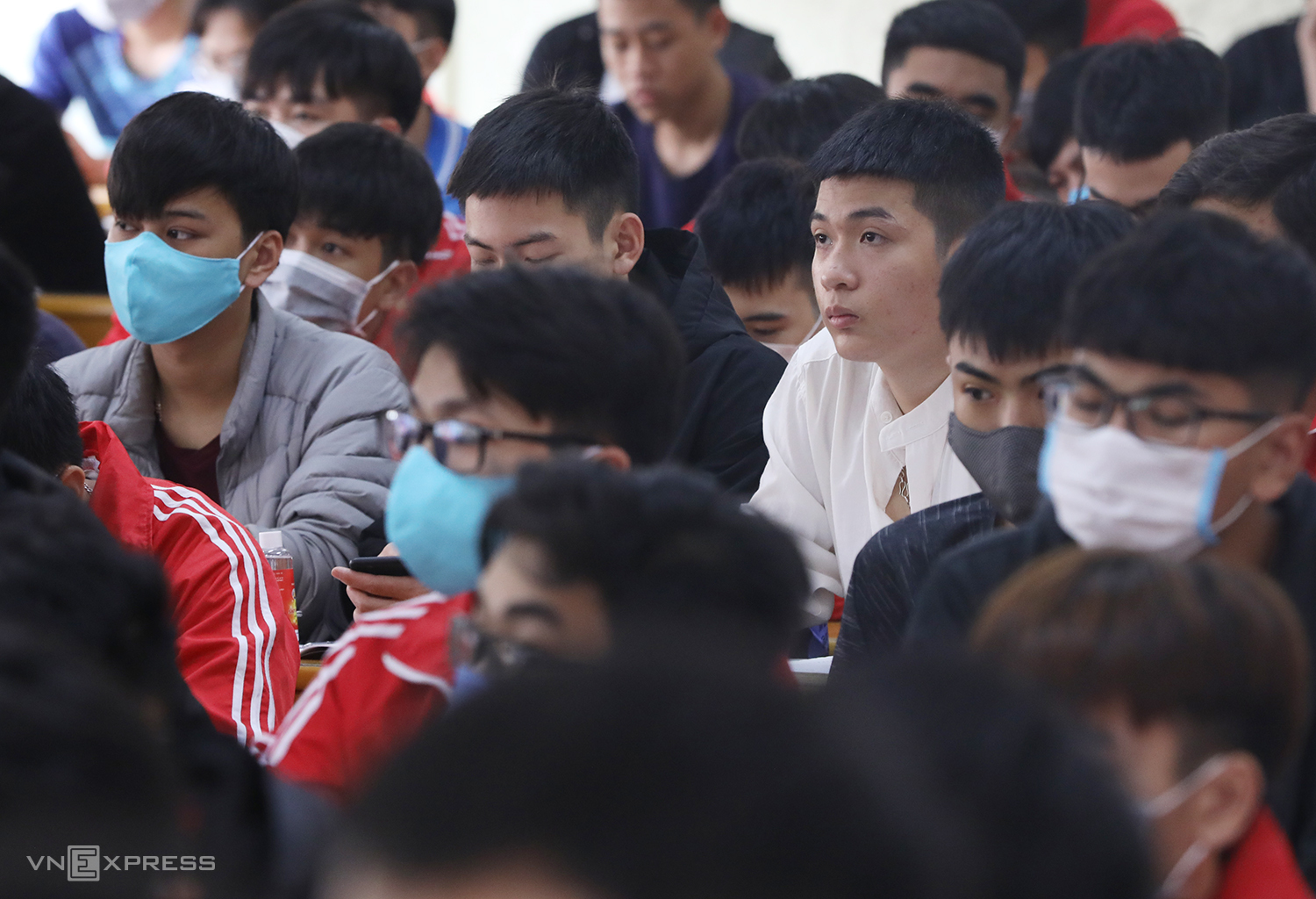 Sinh viên Đại học Bách khoa Hà Nội trên giảng đường. Ảnh: Ngọc Thành