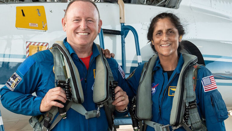 Phi hành gia Butch Wilmore và Suni Williams. Ảnh: NASA/Robert Markowitz