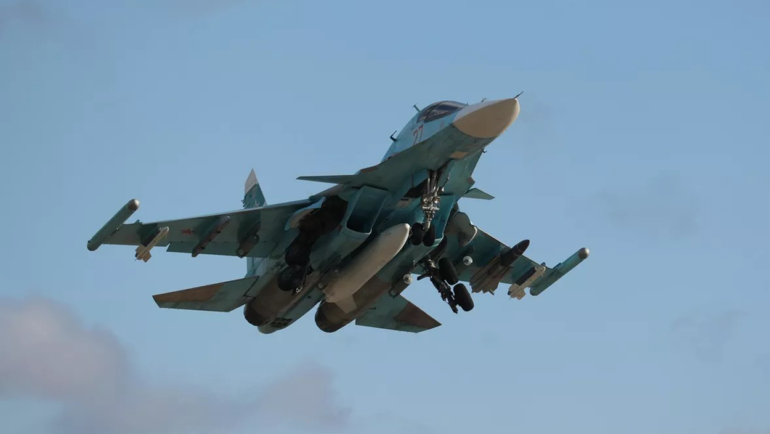 Tiêm kích bom Su-34 Nga tại buổi diễn tập ở vùng Krasnodar năm 2022. Ảnh: RIA Novosti
