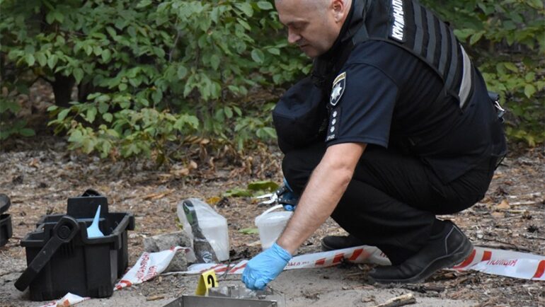 Cảnh sát Ukraine tại hiện trường vụ cướp Bitcoin. Nguồn: Cảnh sát Kyiv