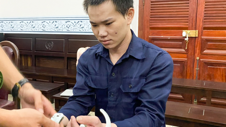 Bị cáo Nguyễn Thanh Tâm sau khi tuyên án. Ảnh: Hải Duyên