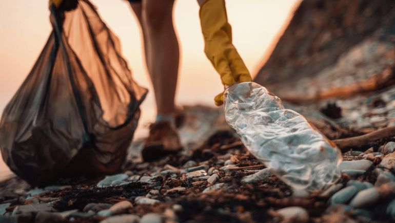 Vi nhựa từ chai nhựa ảnh hưởng tiêu cực đến hệ sinh thái. Ảnh: iStock