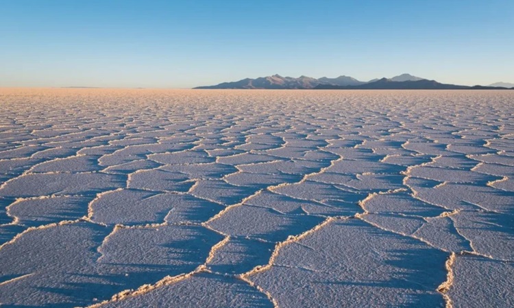 Salar de Uyuni ở Bolivia là cánh đồng muối lớn nhất hành tinh. Ảnh: Helen Filatova