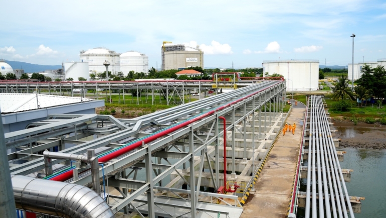 Kho cảng LNG Thị Vải. Ảnh: PVGas