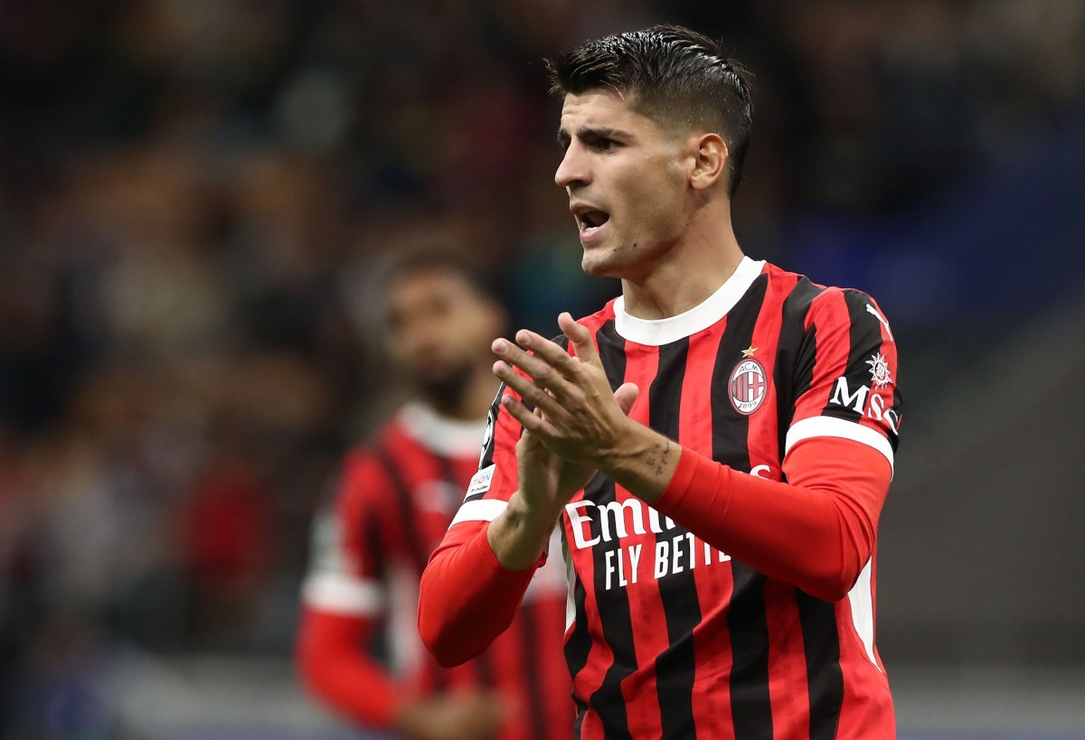 Morata chơi trận Milan 1-3 Liverpool trên sân San Siro tối 17/9. Ảnh: Ansa