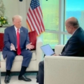 Cựu tổng thống Donald Trump trong chương trình Dr Phil ngày 27/8. Ảnh: Merit Street Media