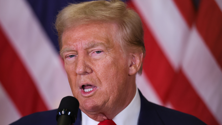 Ông Trump tại buổi họp báo ở New York hôm 6/9. Ảnh: AFP