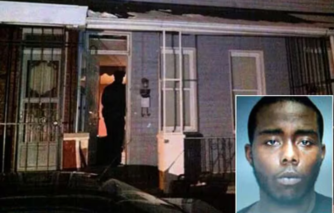 Antonio Rodriguez (ảnh nhỏ) bị bắt khi trốn trong một ngôi nhà ở Kensington. Ảnh: Philadelphia Inquirer