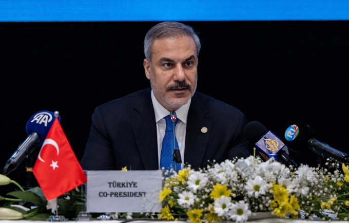 Ngoại trưởng Thổ Nhĩ Kỳ Hakan Fidan tại hội nghị thượng đỉnh ở Djibouti ngày 3/11. Ảnh: AFP