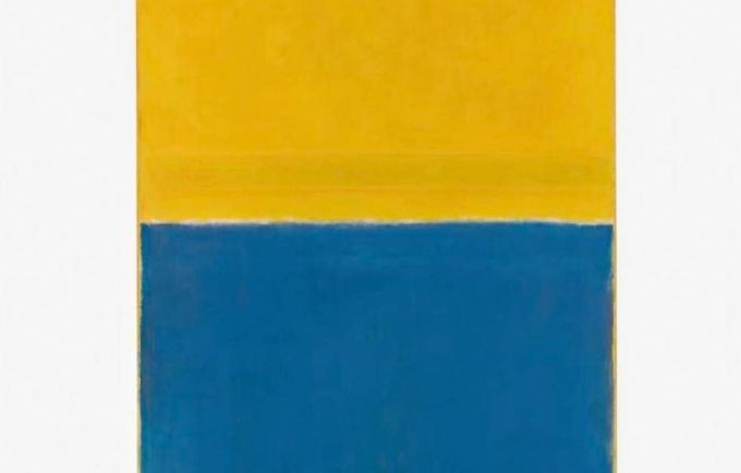 Tranh Không đề (Vàng và Xanh dương). Ảnh: Sothebys