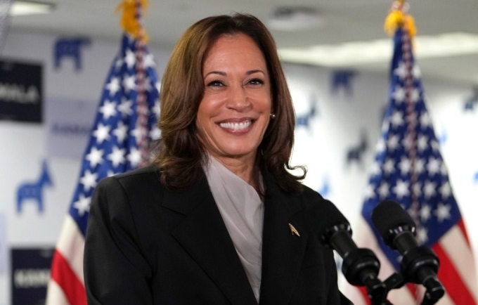 Phó tổng thống Kamala Harris tại Wilmington, bang Delaware ngày 22/7. Ảnh: AP
