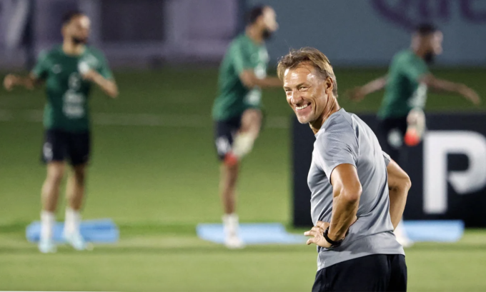 HLV Herve Renard trở lại dẫn dắt Arab Saudi, từ tháng 10/2024 để thay Roberto Mancini. Ảnh: AFP