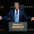 Tổng thống Mỹ Donald Trump tại sự kiện Bitcoin 2024 ở Nashville (Tennessee, Mỹ), tháng 7/2024. Ảnh: Reuters