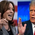 Phó tổng thống Mỹ Kamala Harris (trái), ứng viên đảng Dân chủ, và cựu tổng thống Donald Trump, ứng viên đảng Cộng hòa. Ảnh: AP