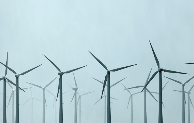 Các turbine gió tại Palm Springs, California (Mỹ). Ảnh: Reuters