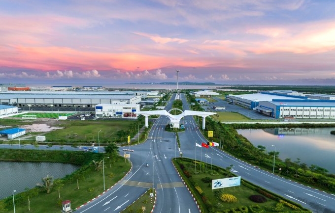 Khu công nghiệp Deep C Hải Phòng có thêm 4 dự án đầu tư lớn trong lần trao giấy chứng nhận chiều 14/11. Ảnh Lê Tân