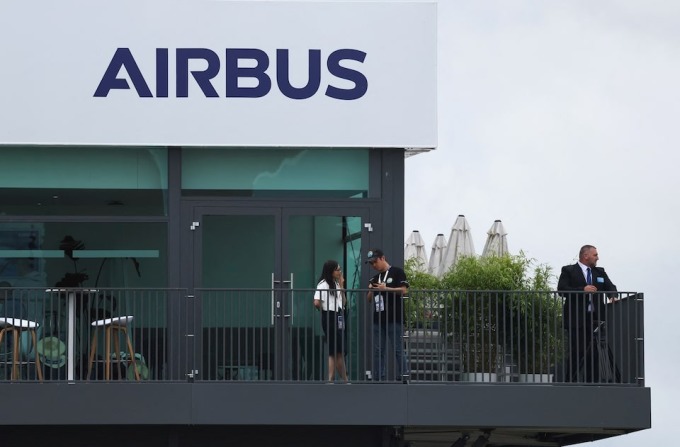 Airbus tại Triển lãm Hàng không Quốc tế Farnborough (Anh) hồi tháng 7/2024. Ảnh: Reuters