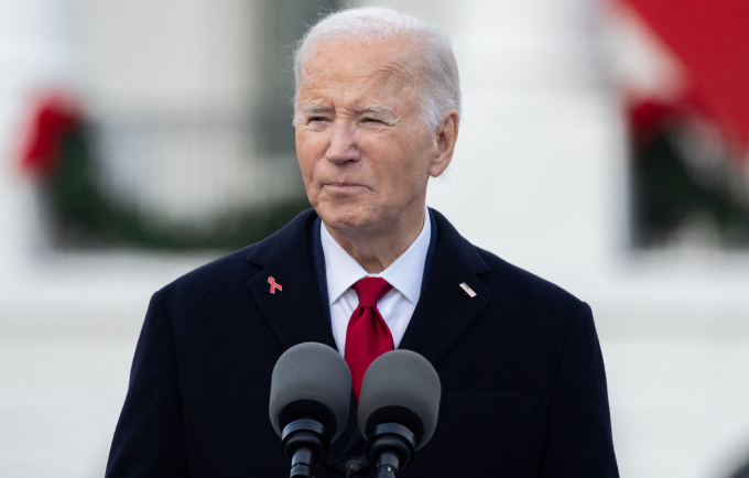 Tổng thống Joe Biden phát biểu tại Nhà Trắng ngày 1/12. Ảnh: AFP